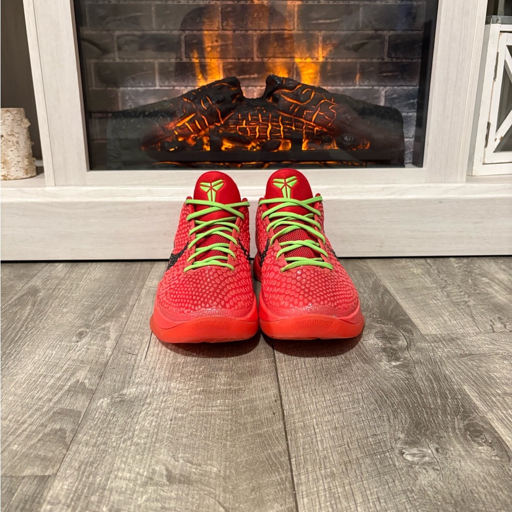 Kids Red and Green Athletic Shoes